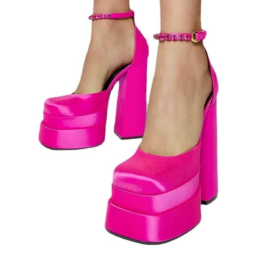BRAND NEW ALDO CHUNKY HEELS PLATFORM WOMEN'S ANKLE STRAP SANDAL S2